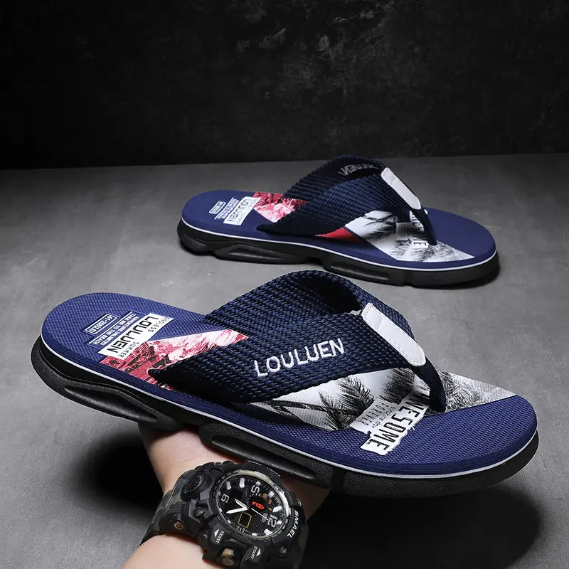 Flip-flops men's sandals and slippers men's flip-flops beach shoes casual summer trendy non-slip stylish outdoor wear - Image 26
