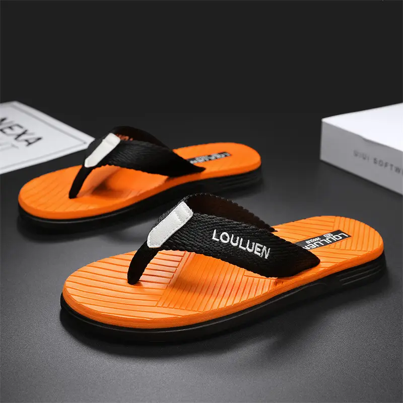 Flip-flops men's sandals and slippers men's flip-flops beach shoes casual summer trendy non-slip stylish outdoor wear - Image 3