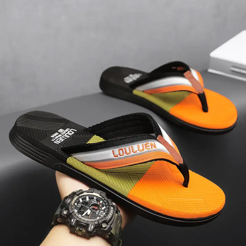 Flip-flops men's sandals and slippers men's flip-flops beach shoes casual summer trendy non-slip stylish outdoor wear - Image 31