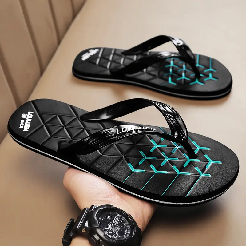 Flip-flops men's sandals and slippers men's flip-flops beach shoes casual summer trendy non-slip stylish outdoor wear - Image 5