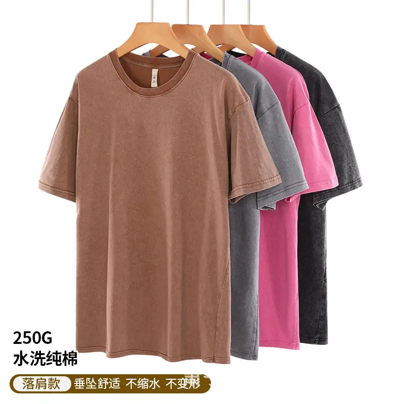 Men Heavy Weight Distressed Cotton T-Shirt 250g - Image 10