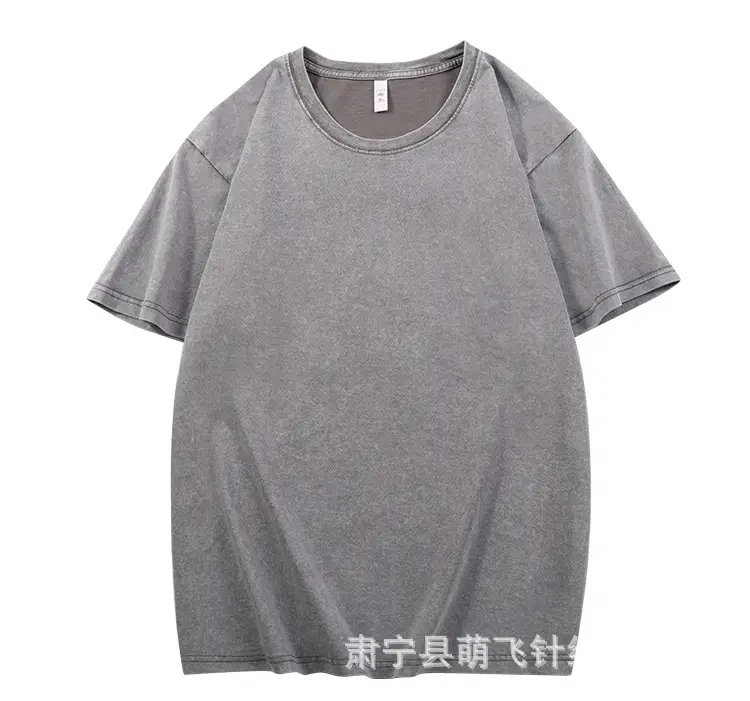 Men Heavy Weight Distressed Cotton T-Shirt 250g — feature 21