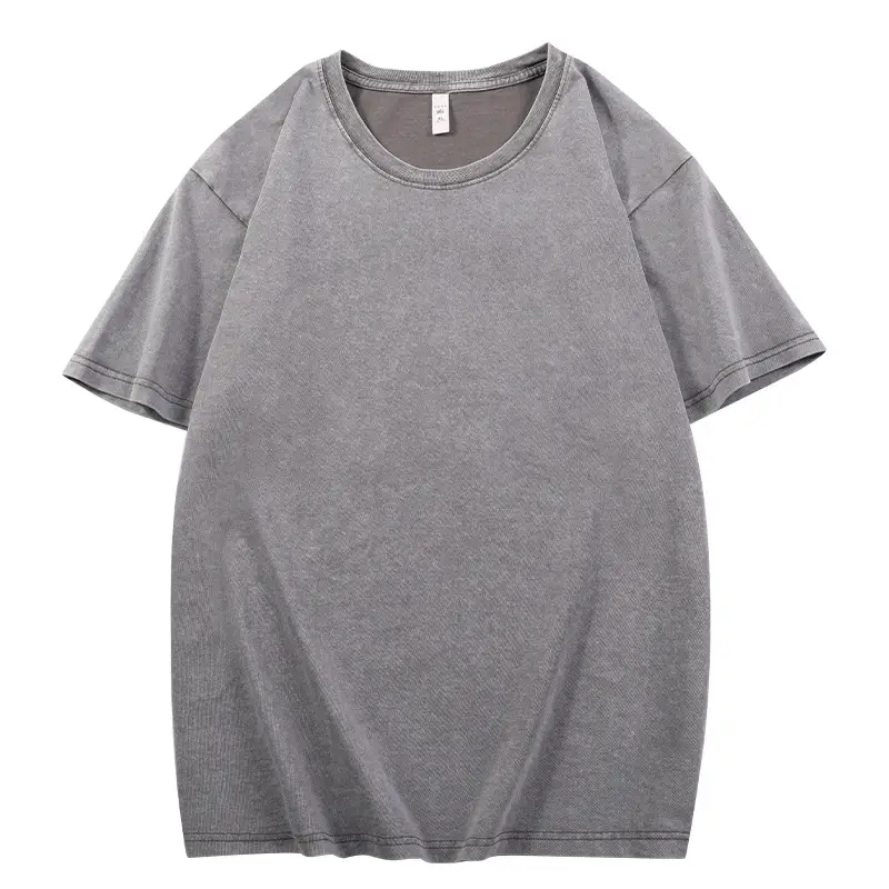 Men Heavy Weight Distressed Cotton T-Shirt 250g - Image 4