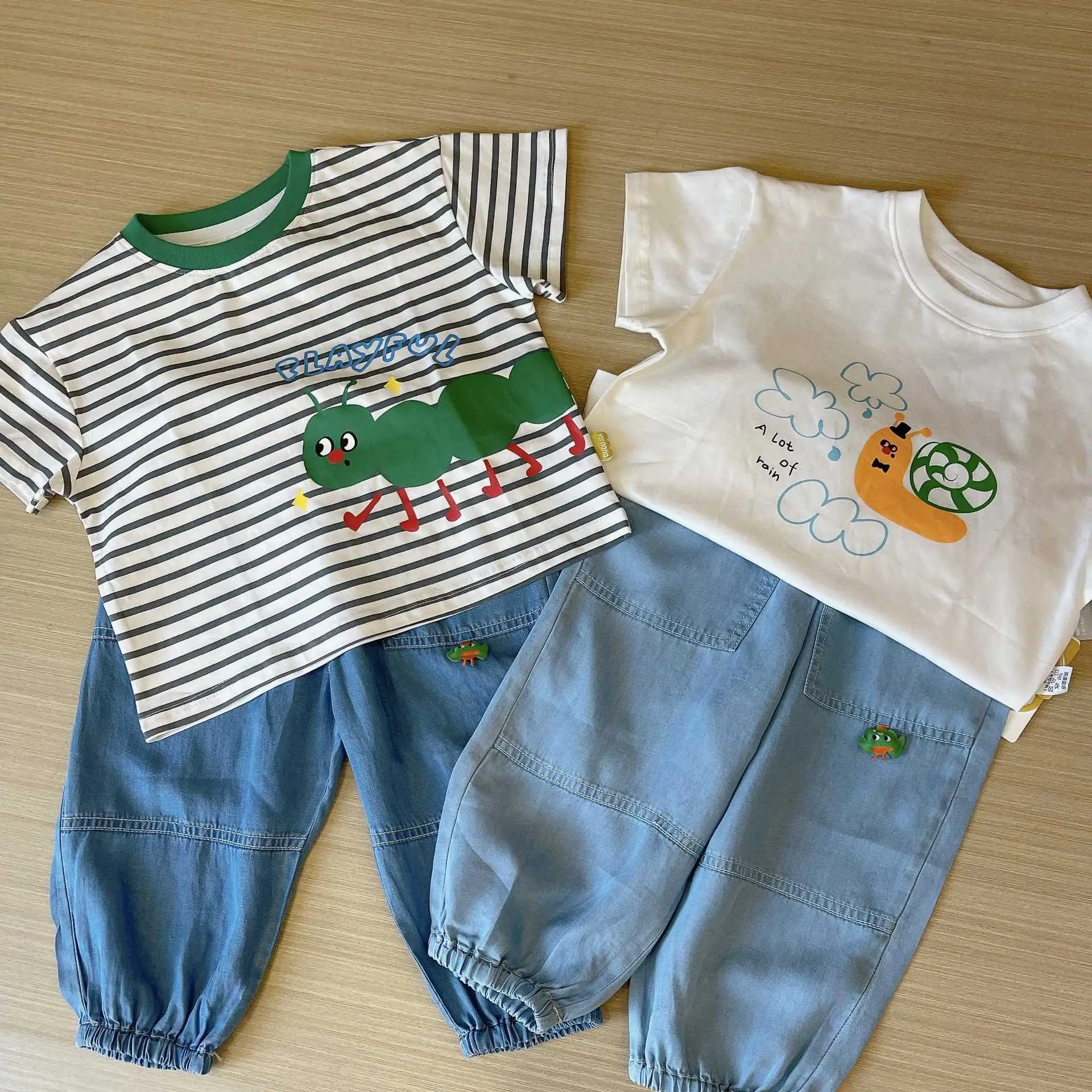 Dudujia Blue Cotton Boys Shorts Summer Casual
