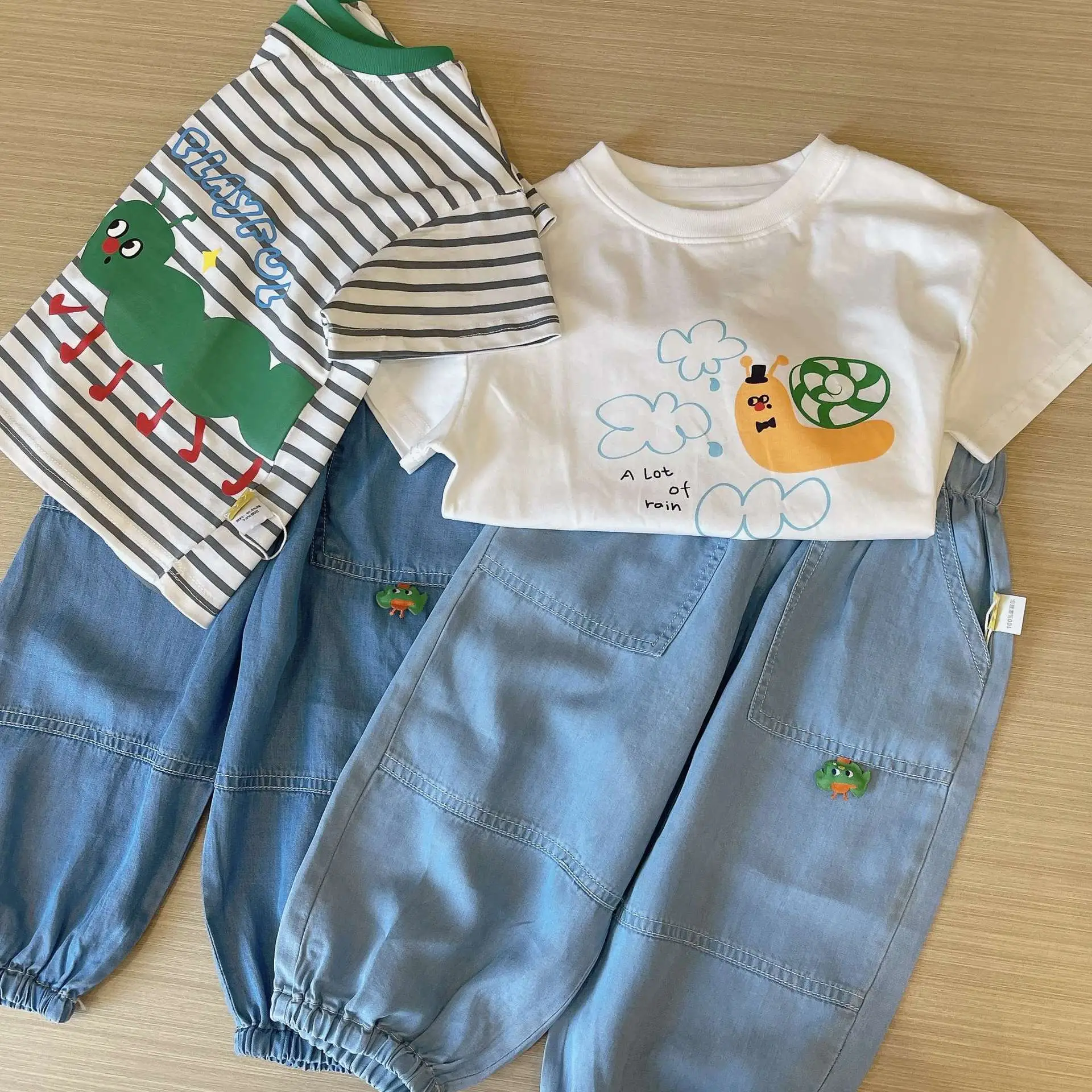 Dudujia Blue Cotton Boys Shorts Summer Casual