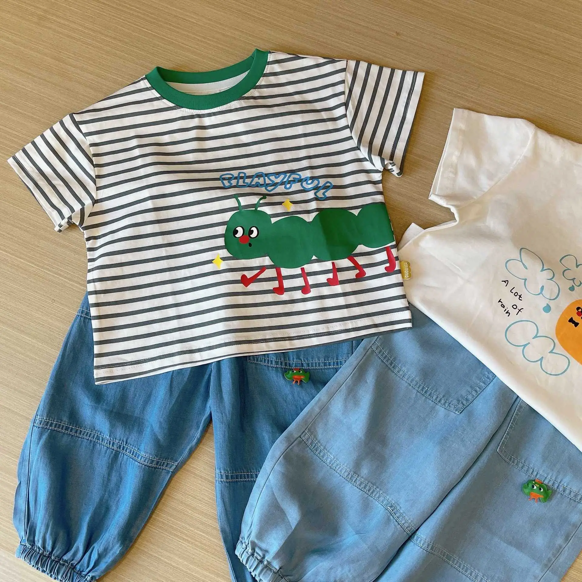 Dudujia Blue Cotton Boys Shorts Summer Casual