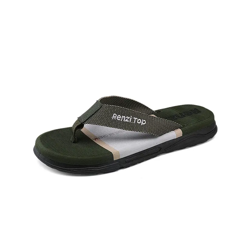 Fashion Trend Flip-Flops Men's Summer Non-slip Outer Wear Flip-flops Cross-border Explosion Wear-resistant Casual Beach Slippers