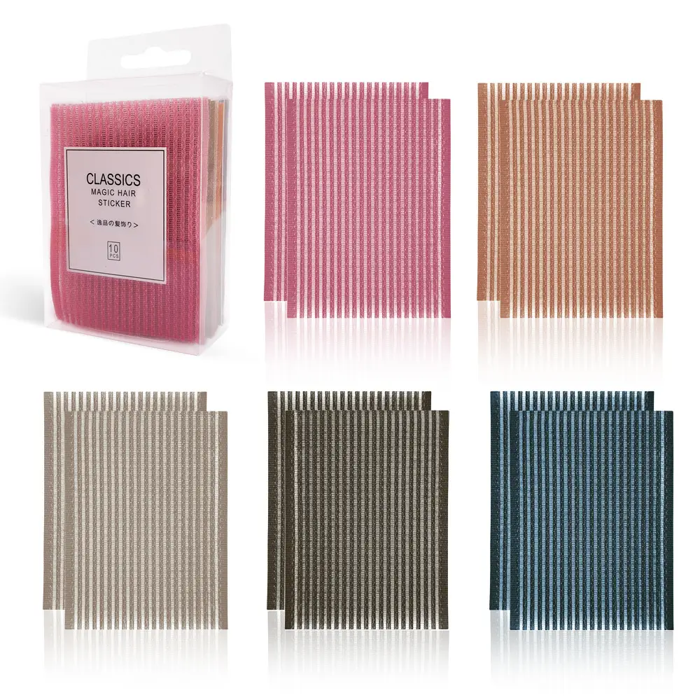 Colorful Broken Hair Stickers for Girls 6 Pcs