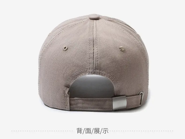 Women's Beige Letter Rhole Baseball Cap — feature 11