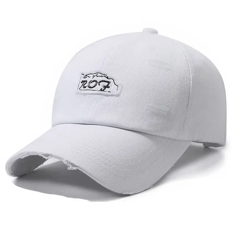Women's Beige Letter Rhole Baseball Cap - Image 2
