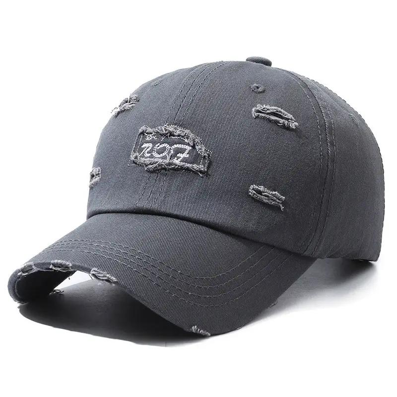 Women's Beige Letter Rhole Baseball Cap - Image 3