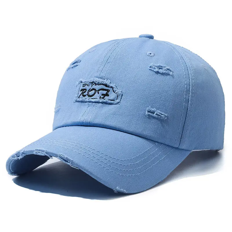 Women's Beige Letter Rhole Baseball Cap - Image 8