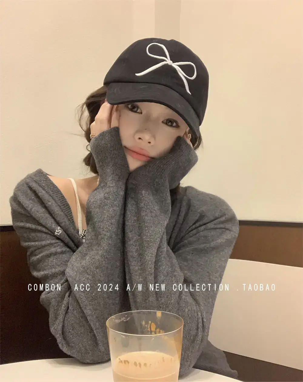 Pink Bow Embroidered Baseball Cap for Girls — feature 10
