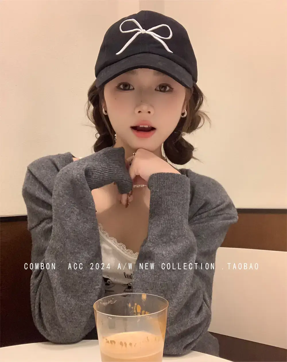 Pink Bow Embroidered Baseball Cap for Girls — feature 8