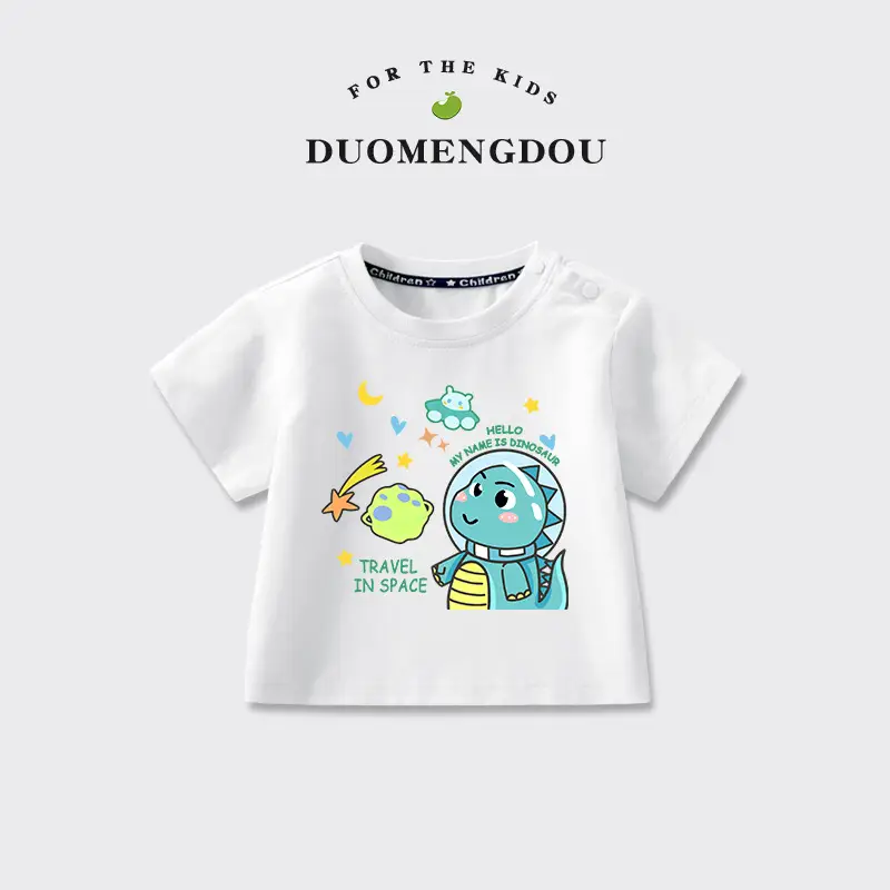 Duo Meng Dou Kids T-Shirt Black Cartoon Print - Image 9