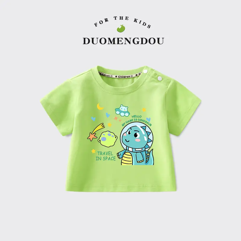 Duo Meng Dou Kids T-Shirt Black Cartoon Print - Image 10