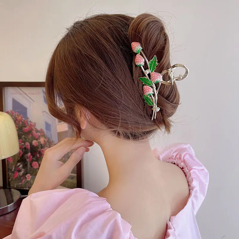 Spring Flower Hairpin for Women Sweet Green Gold — feature 7