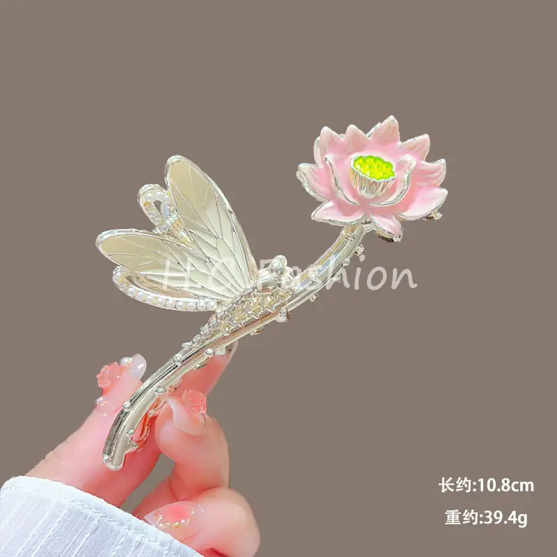 Spring Flower Hairpin for Women Sweet Green Gold — feature 19