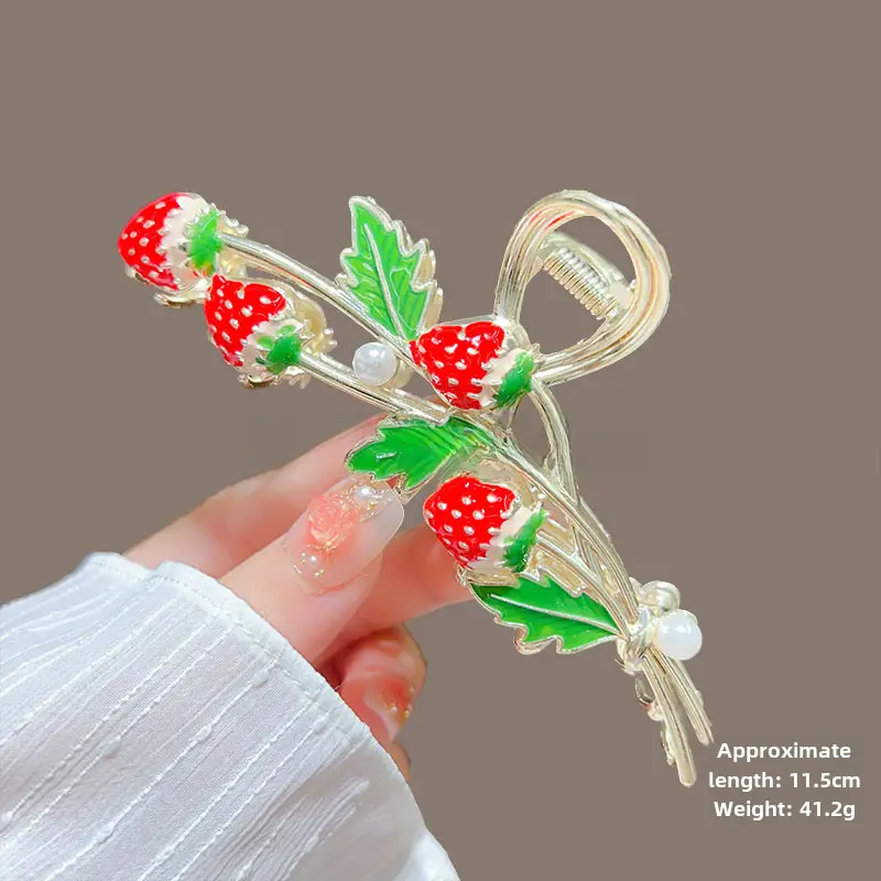 Spring Flower Hairpin for Women Sweet Green Gold - Image 6