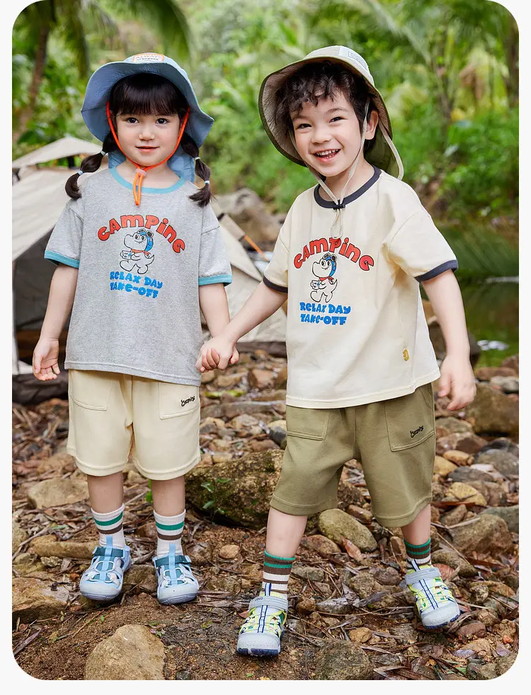 Dudu Jia Boys Shorts Olive Green Summer — feature 14