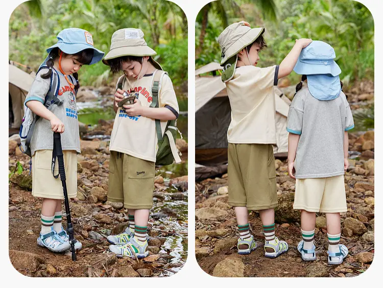 Dudu Jia Boys Shorts Olive Green Summer — feature 15