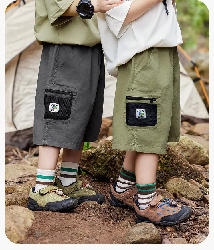 Dudu Jia Boys Shorts Olive Green Summer — feature 26