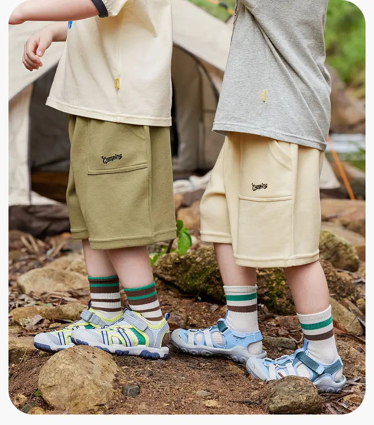Dudu Jia Boys Shorts Olive Green Summer — feature 30