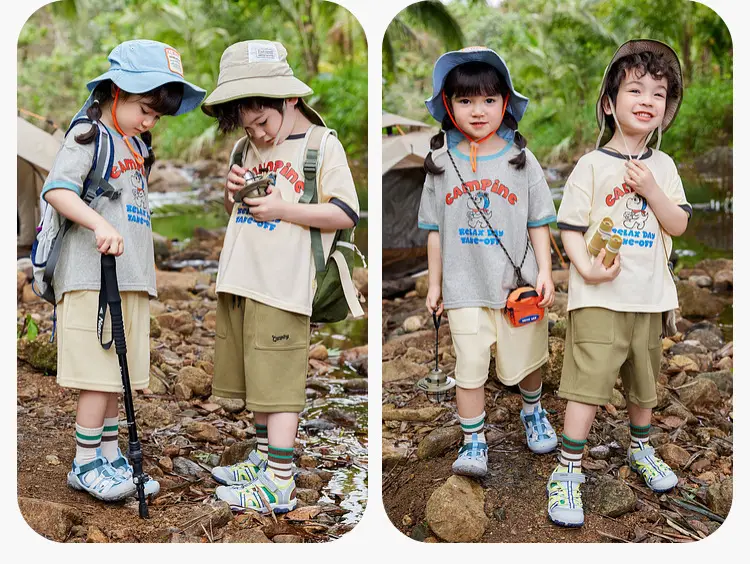Dudu Jia Boys Shorts Olive Green Summer — feature 31