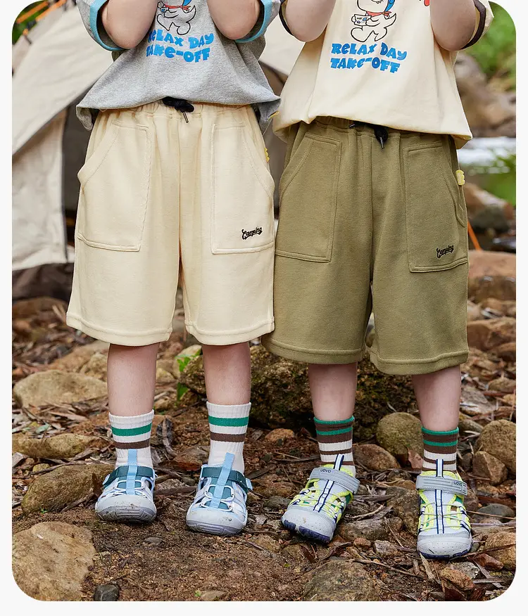 Dudu Jia Boys Shorts Olive Green Summer — feature 32