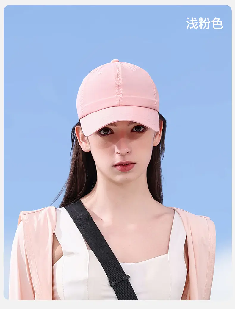 Women's White Baseball Cap Summer Lightweight Outdoor Use — feature 11