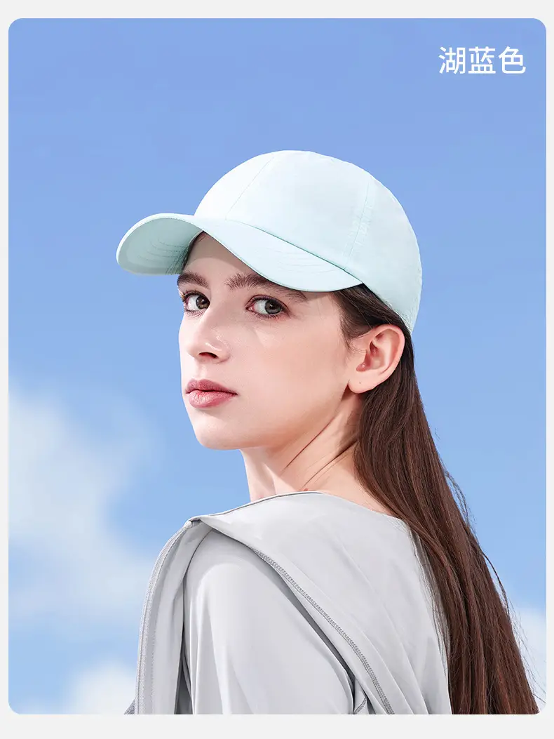 Women's White Baseball Cap Summer Lightweight Outdoor Use — feature 14