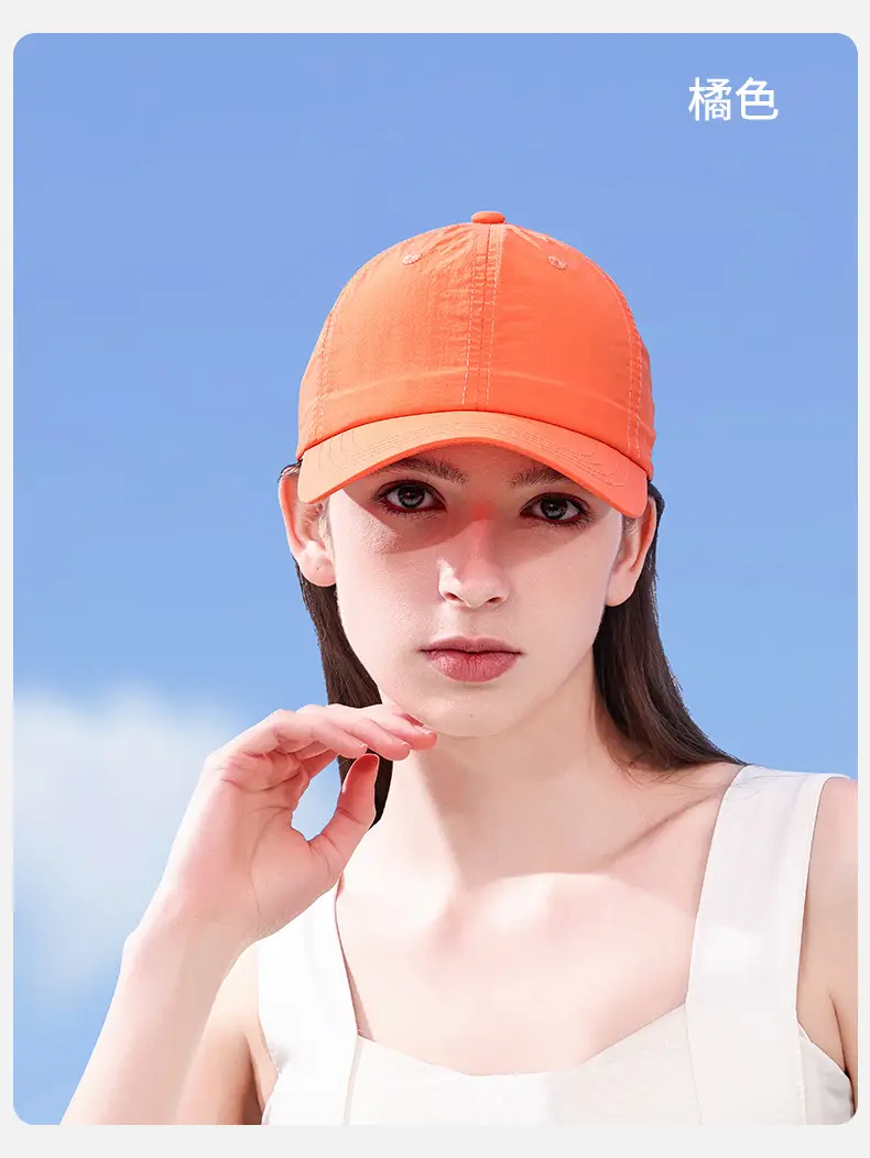 Women's White Baseball Cap Summer Lightweight Outdoor Use — feature 16