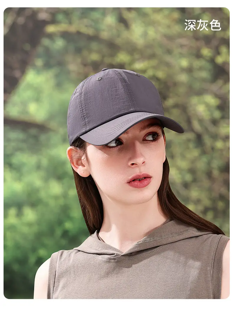 Women's White Baseball Cap Summer Lightweight Outdoor Use — feature 18