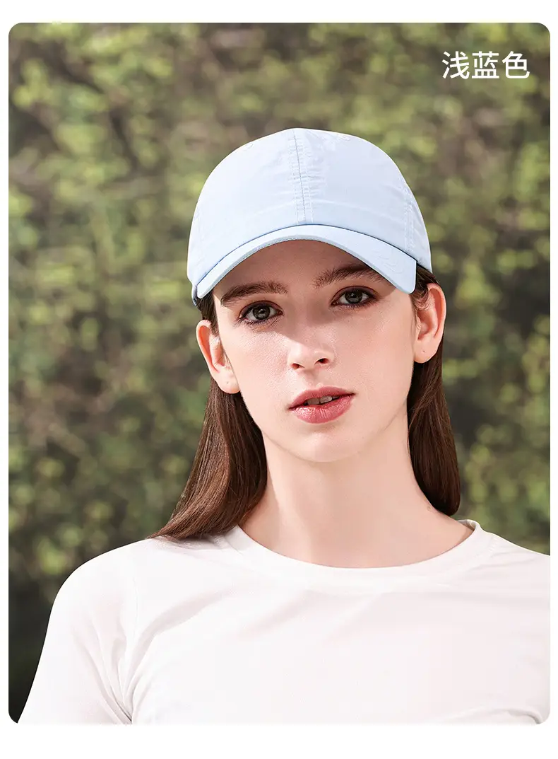 Women's White Baseball Cap Summer Lightweight Outdoor Use — feature 21