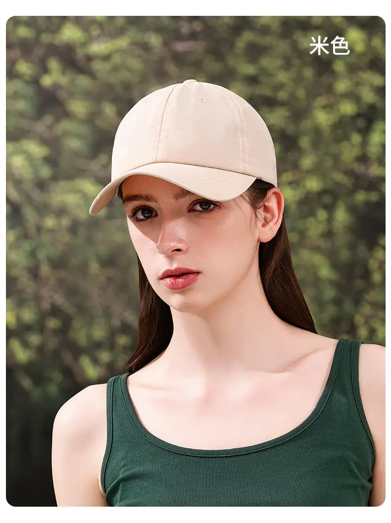 Women's White Baseball Cap Summer Lightweight Outdoor Use — feature 26