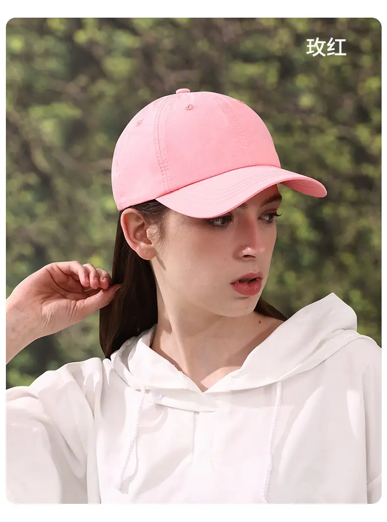 Women's White Baseball Cap Summer Lightweight Outdoor Use — feature 28
