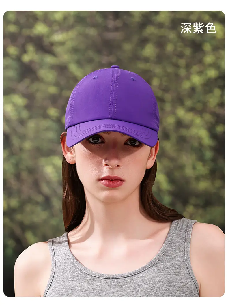Women's White Baseball Cap Summer Lightweight Outdoor Use — feature 29