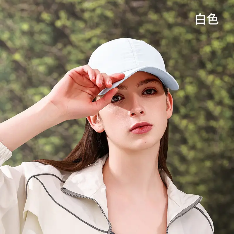Women's White Baseball Cap Summer Lightweight Outdoor Use - Image 6