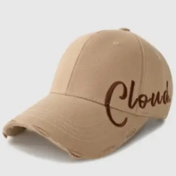 Brown Cloudbrown Embroidered Baseball Cap for Women Men