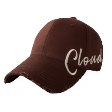 Brown Cloudbrown Embroidered Baseball Cap for Women Men
