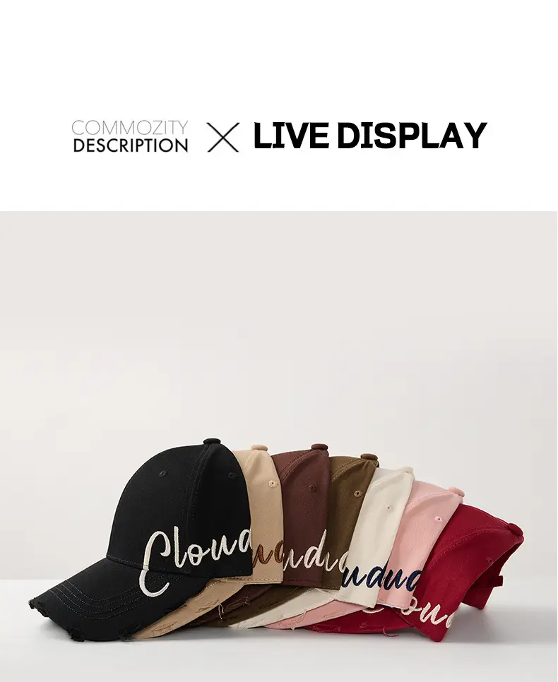 Brown Cloudbrown Embroidered Baseball Cap for Women Men — feature 14