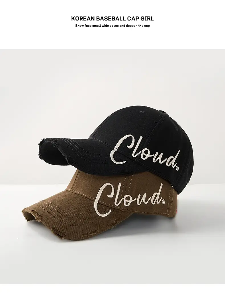 Brown Cloudbrown Embroidered Baseball Cap for Women Men — feature 16