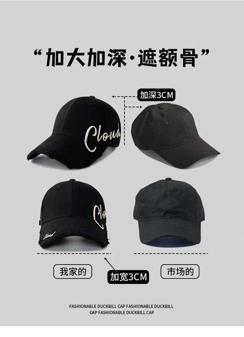 Brown Cloudbrown Embroidered Baseball Cap for Women Men — feature 4