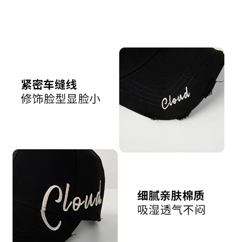 Brown Cloudbrown Embroidered Baseball Cap for Women Men — feature 6