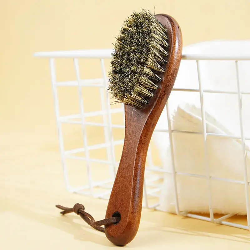 Men's Wooden Hair Brush with Broken Hair Cleaning - Image 3