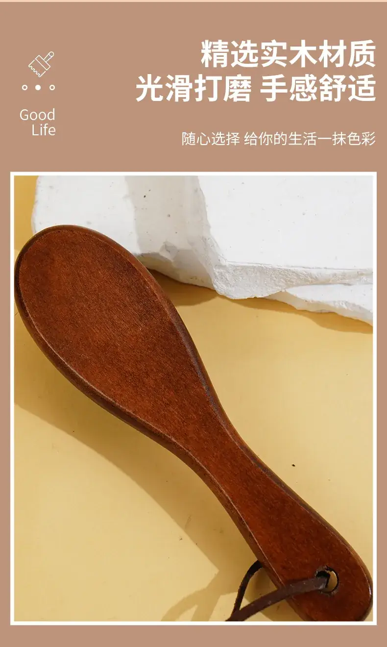 Men's Wooden Hair Brush with Broken Hair Cleaning — feature 7