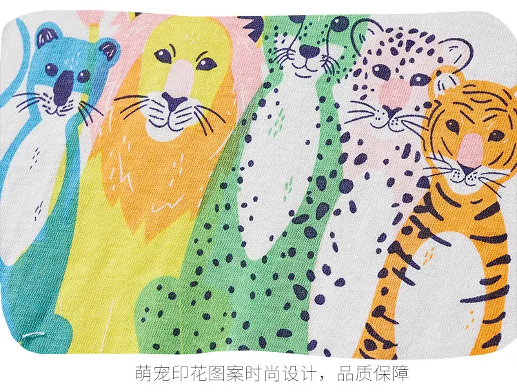 White Cartoon Print Boys T-Shirt 2025 Summer — feature 13