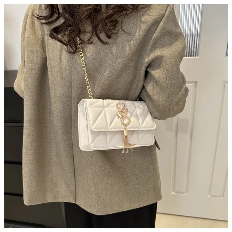 Pink Vintage Chain Crossbody Bag for Women — feature 28
