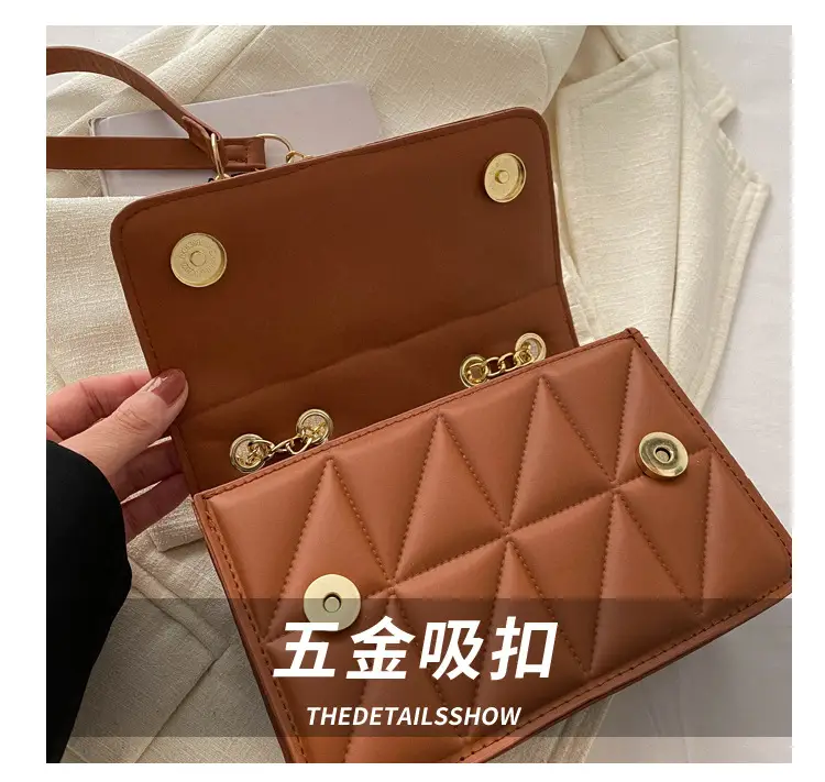 Pink Vintage Chain Crossbody Bag for Women — feature 4
