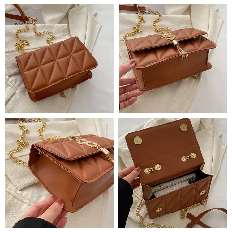 Pink Vintage Chain Crossbody Bag for Women — feature 8